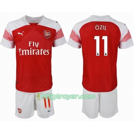 Billige Fotballdrakter Arsenal OZIL 11 Barn Hjemmedraktsett 2018/19 Kortermet